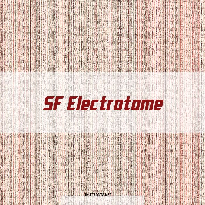 SF Electrotome example