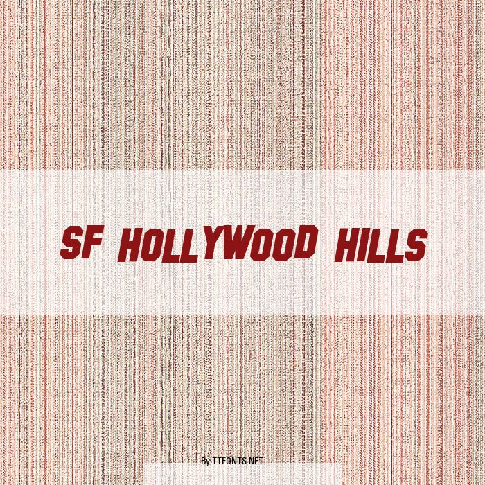 SF Hollywood Hills example