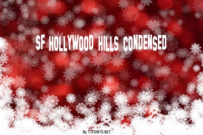 SF Hollywood Hills Condensed example