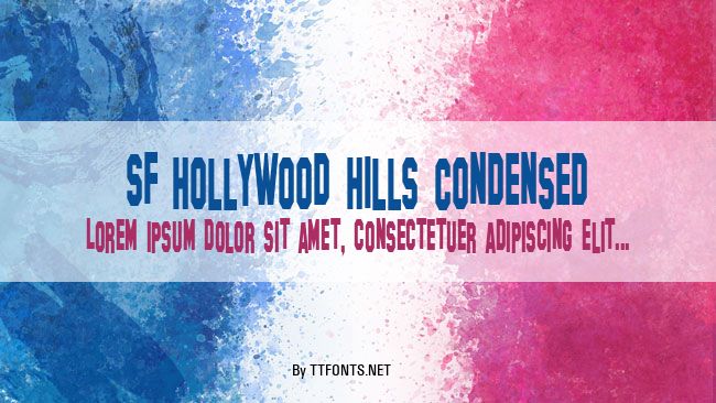 SF Hollywood Hills Condensed example