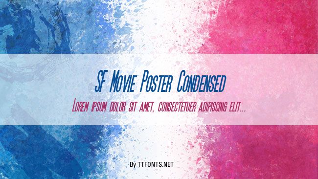 SF Movie Poster Condensed example