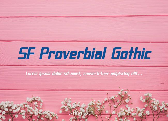 SF Proverbial Gothic example