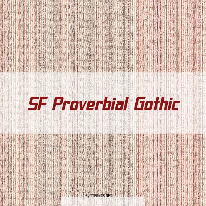 SF Proverbial Gothic example