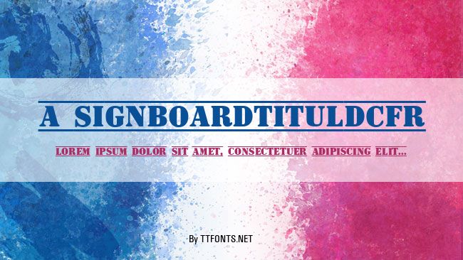 a_SignboardTitulDcFr example