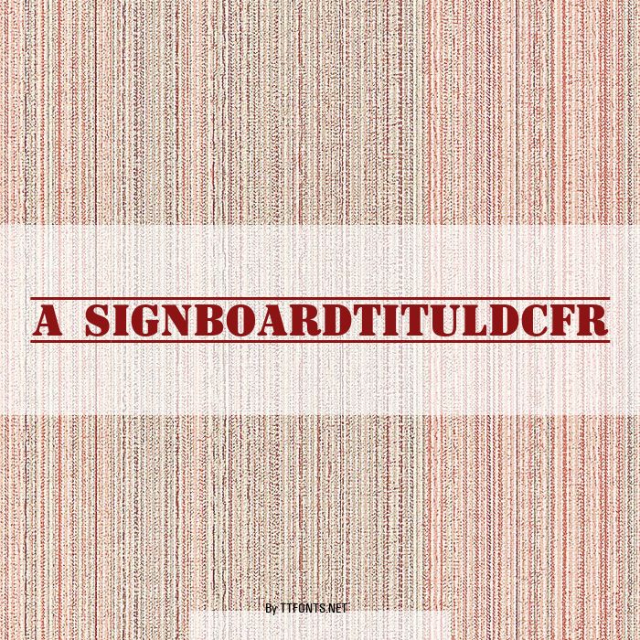 a_SignboardTitulDcFr example