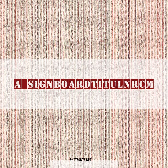 a_SignboardTitulNrCm example