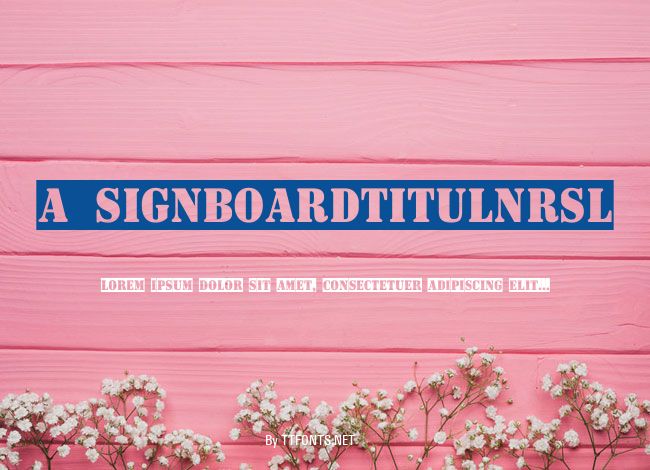 a_SignboardTitulNrSl example