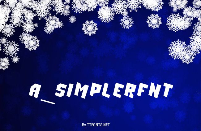 a_SimplerFnt example