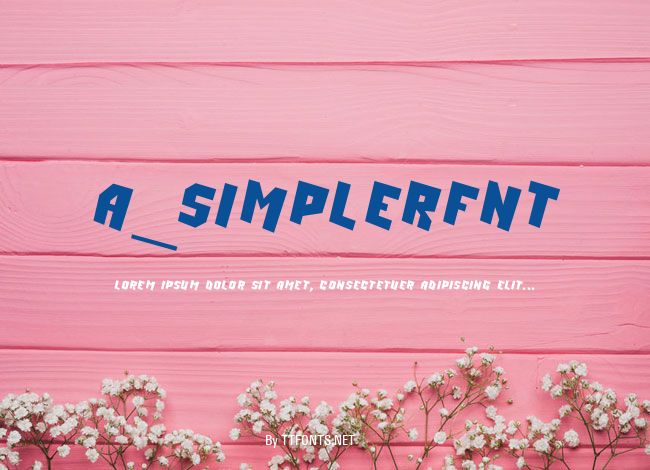 a_SimplerFnt example
