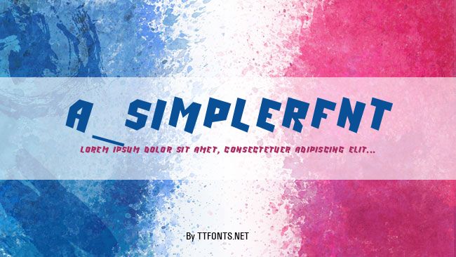 a_SimplerFnt example