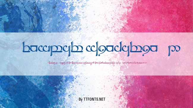 Tengwar Sindarin-2 example
