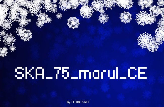 SKA_75_marul_CE example