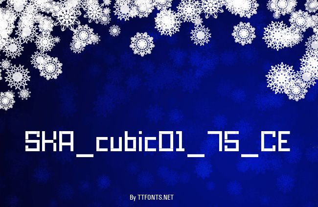 SKA_cubic01_75_CE example