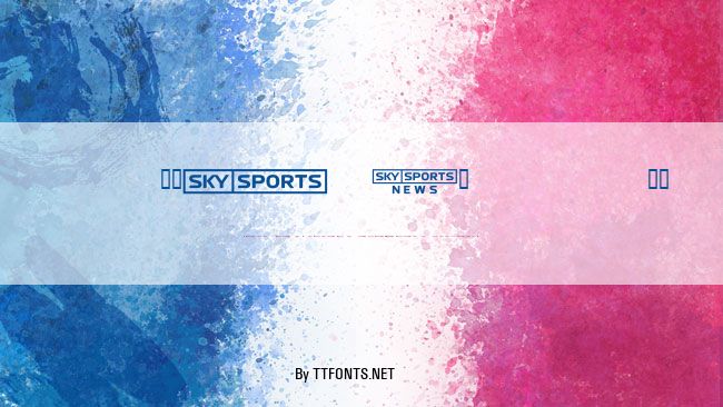 SKYfontsport example
