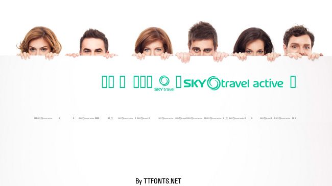 SKYfonttravel example