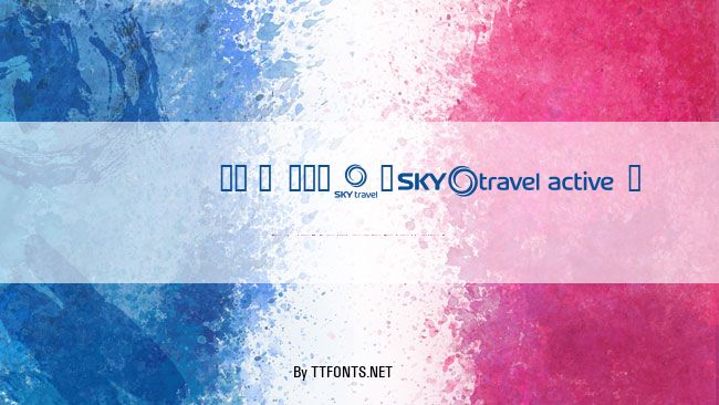 SKYfonttravel example