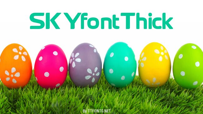 SKYfontThick example
