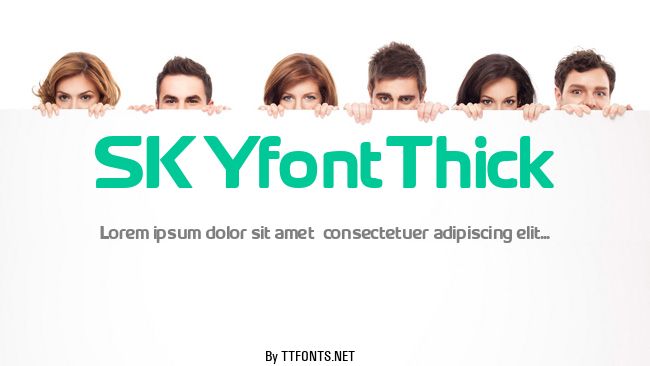 SKYfontThick example