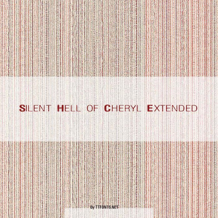Silent Hell of Cheryl Extended example