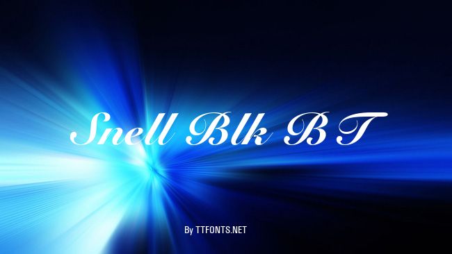 Snell Blk BT example