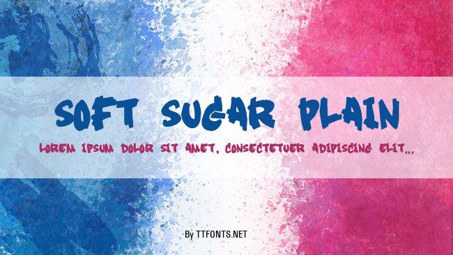 Soft Sugar plain example