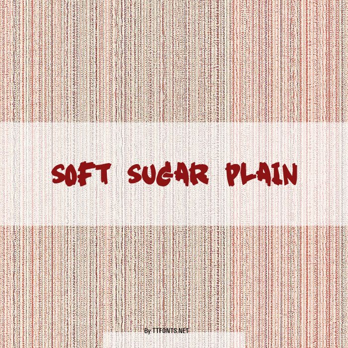 Soft Sugar plain example