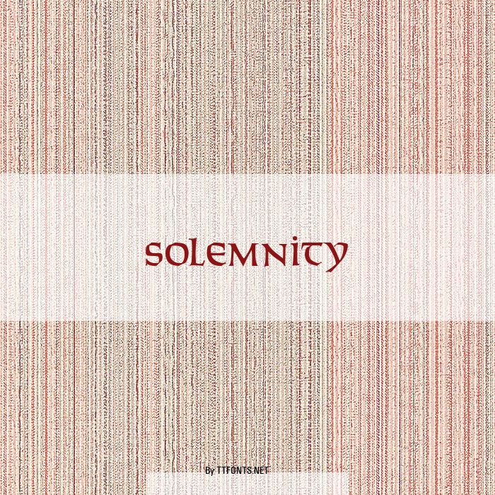 Solemnity example