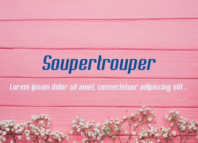 Soupertrouper example