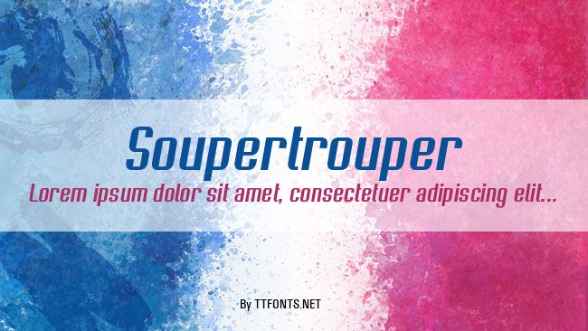 Soupertrouper example