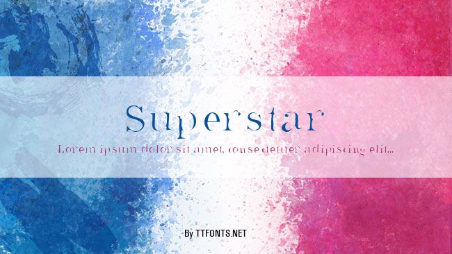 Superstar example