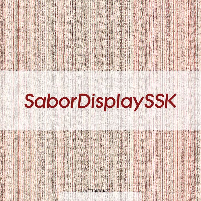 SaborDisplaySSK example