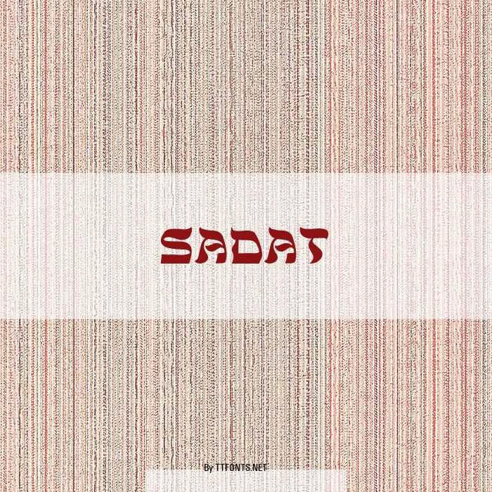 Sadat example