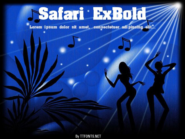 Safari ExBold example