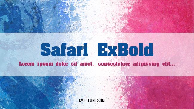 Safari ExBold example