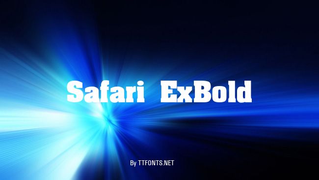Safari ExBold example