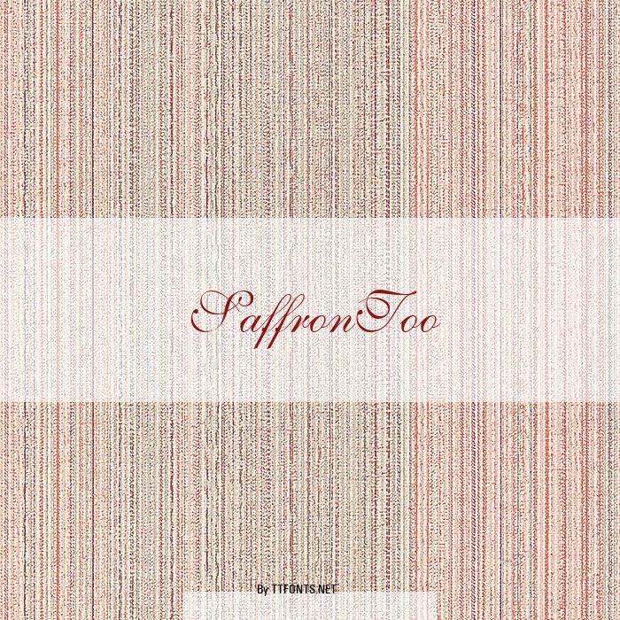 SaffronToo example