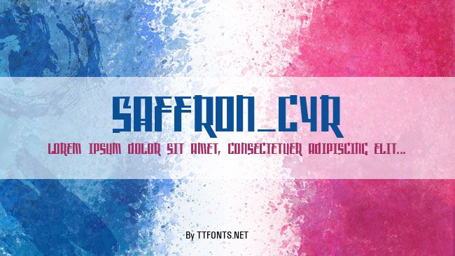 Saffron_Cyr example