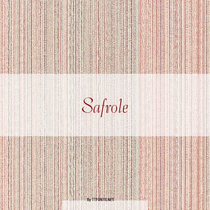 Safrole example