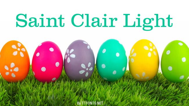 Saint Clair Light example
