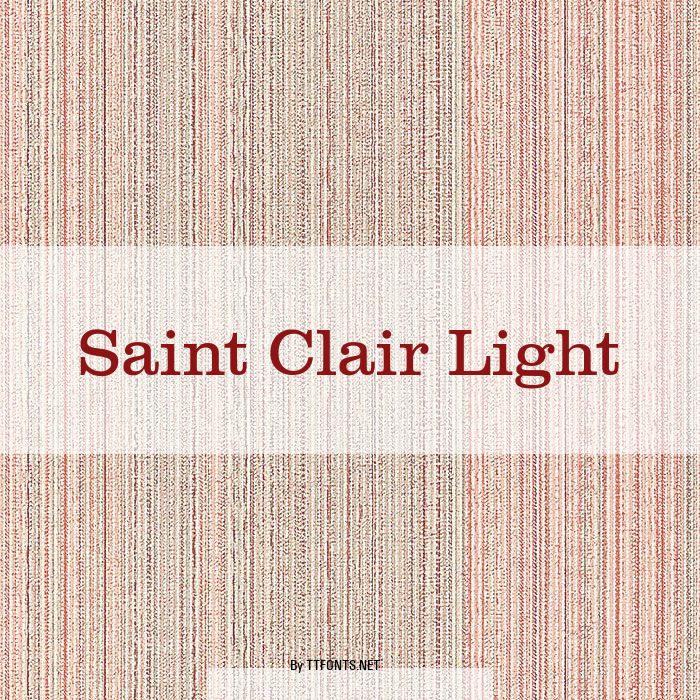 Saint Clair Light example