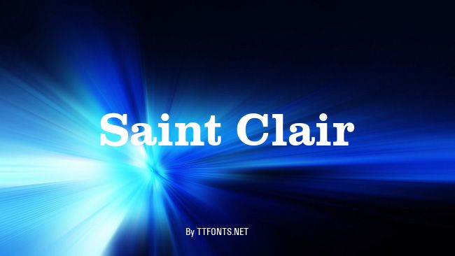 Saint Clair example
