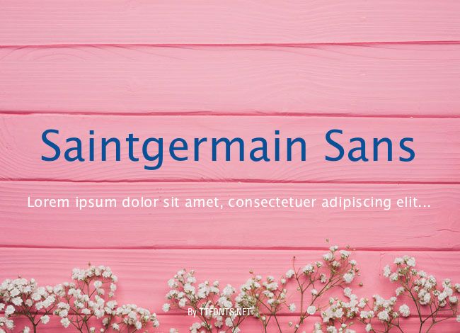Saintgermain Sans example