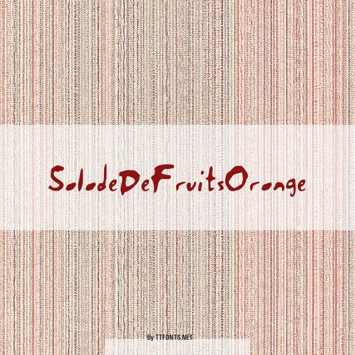 SaladeDeFruitsOrange example