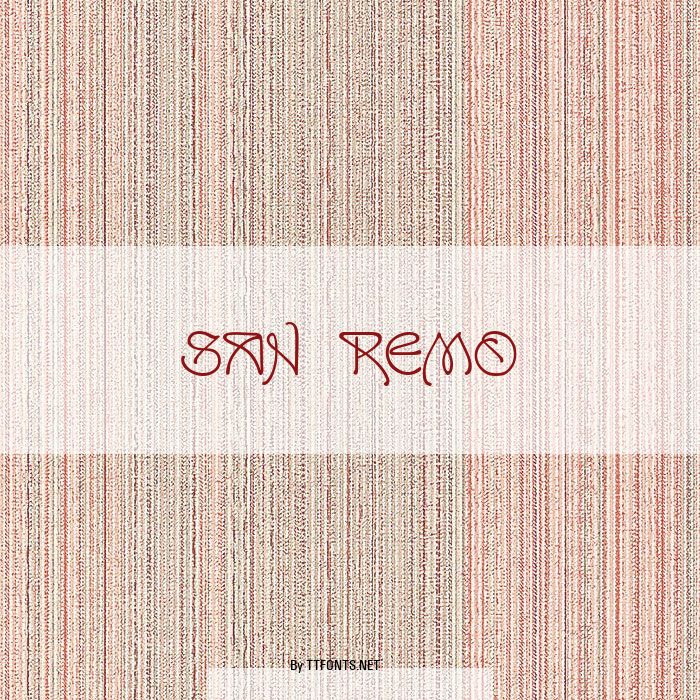 San Remo example