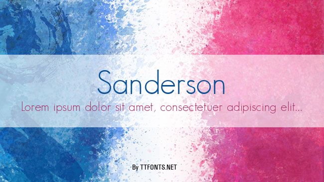 Sanderson example