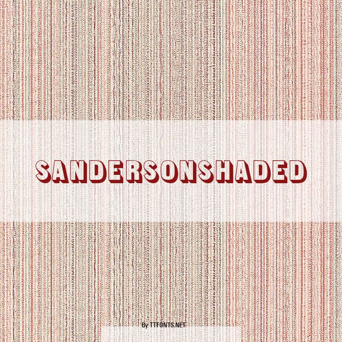 SandersonShaded example