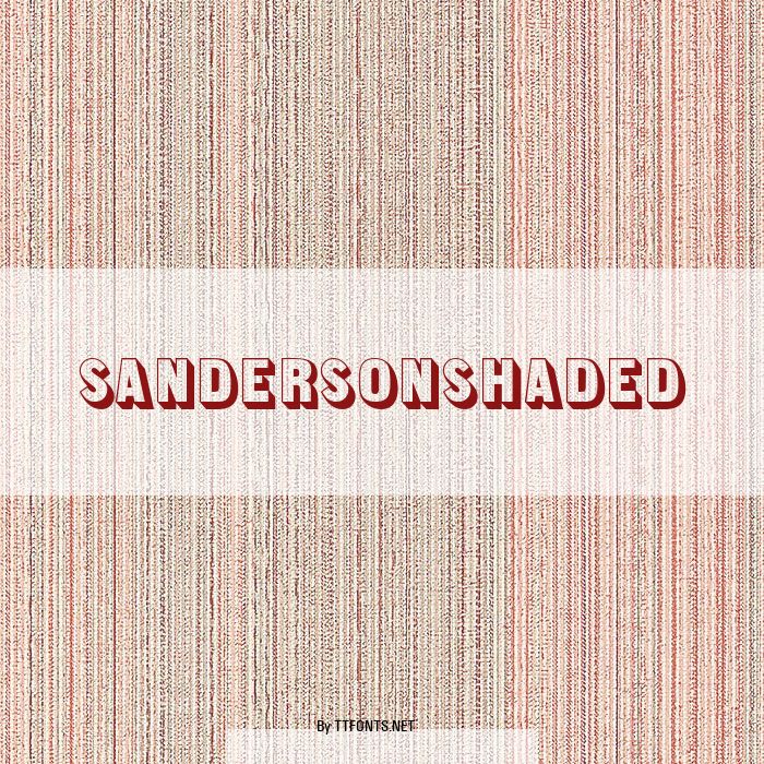 SandersonShaded example