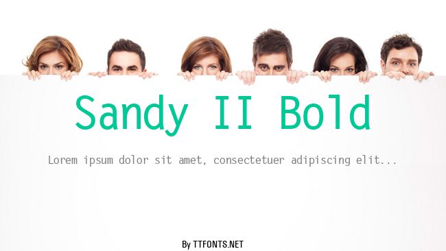 Sandy II Bold example
