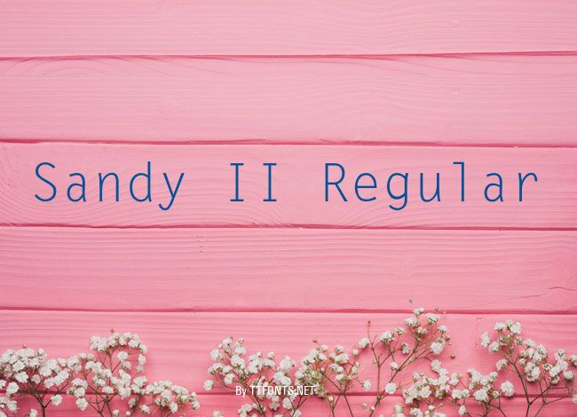 Sandy II Regular example