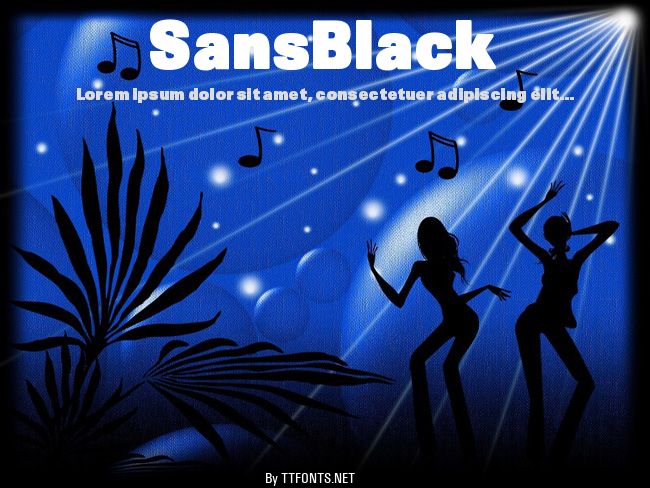 SansBlack example